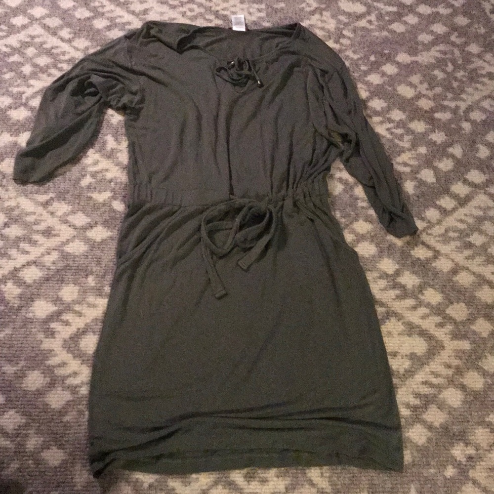 Mark. Olive green cotton dress